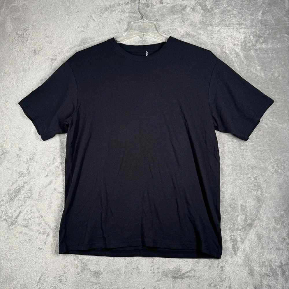 Everlane Premium-Weight Relaxed Crew Black T-Shirt Men's M NWT Clean Luxury - Picture 2 of 10